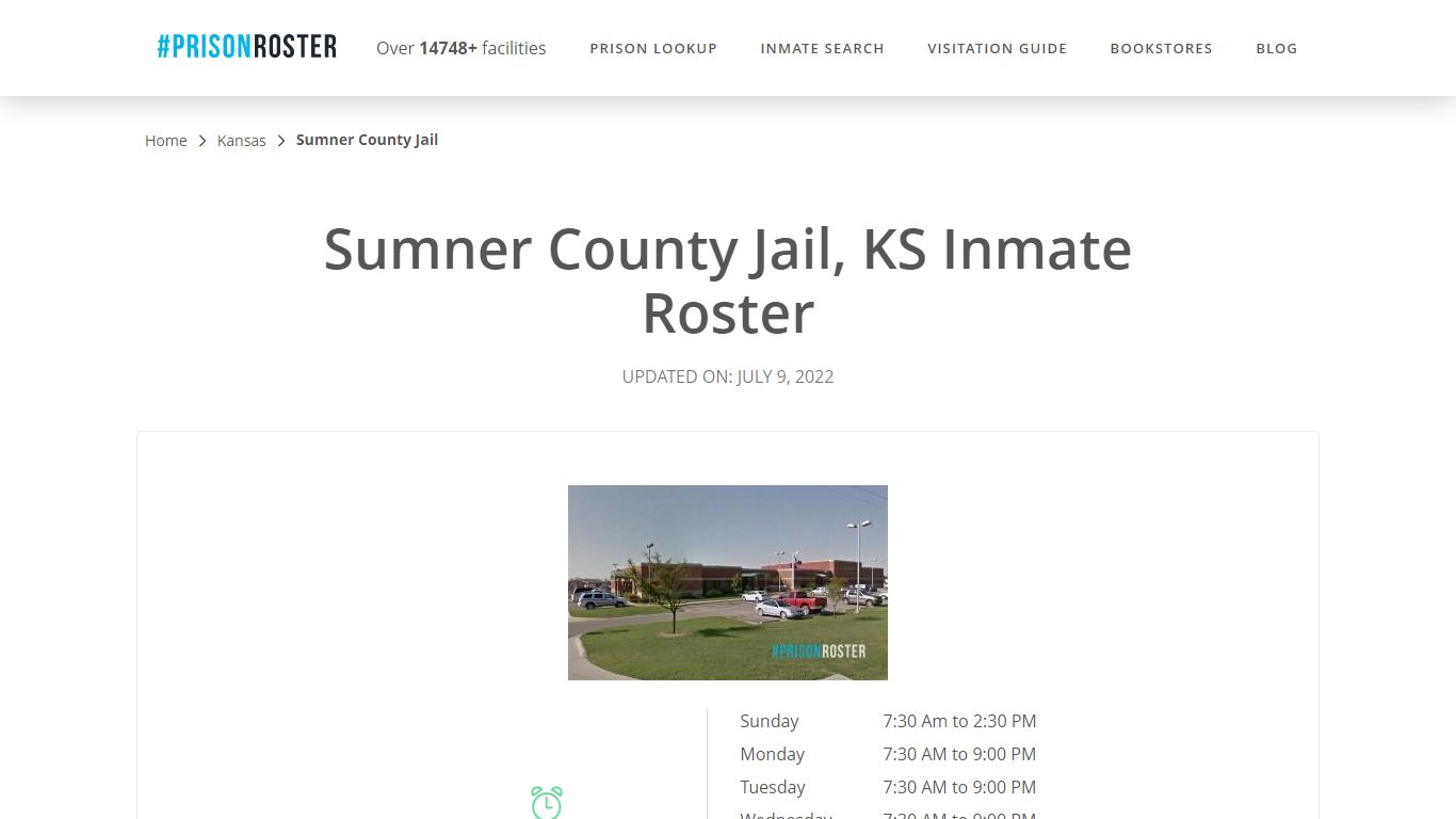 Sumner County Jail, KS Inmate Roster